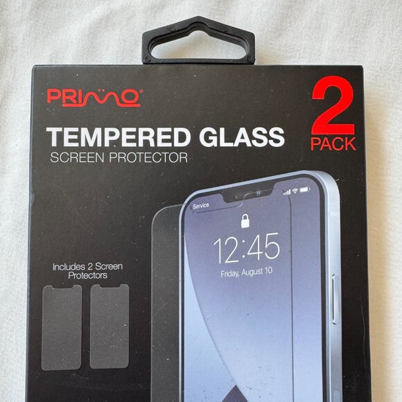 NWT Primo Apple iPhone 14 Tempered Glass Screen Protector, Ultra Thin, Pack of 2 - Picture 2 of 11